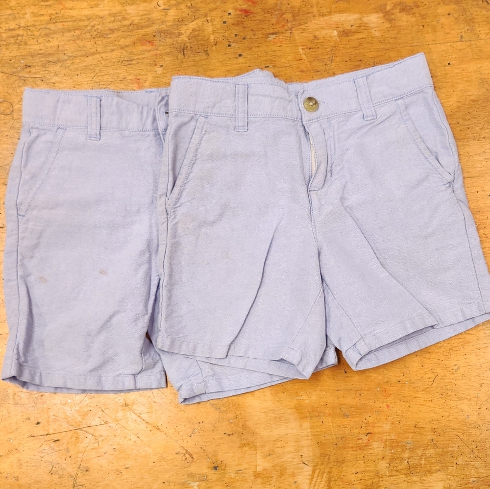 Janie and Jack Blue Casual Shorts with Cuffed Hem